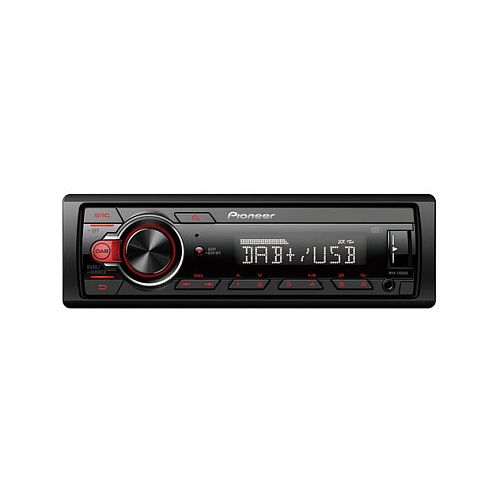 Avtoradio Pioneer MVH-130DABAN DAB+/DAB sprejemnik, 1 DIN, 4 x 50 W, USB/AUX vmesnik, črna barva