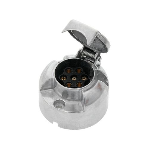 Vtičnica za prikolico aluminij 7PIN 12-24V