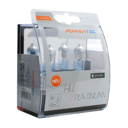 Lâmpadas Halogéneo Powertec Platinum +130% Luz - DUO Pack Gondomar • Portugal
