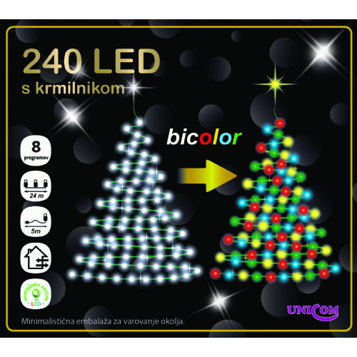 240 LED lučk upravljanje prek aplikacije