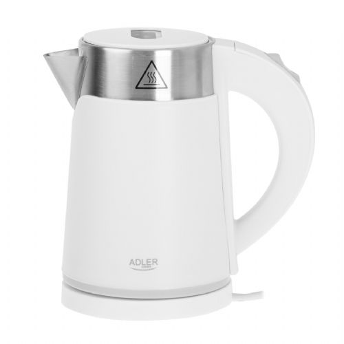 Adler Električni grelnik vode 0,6 L  bela barva AD1372W