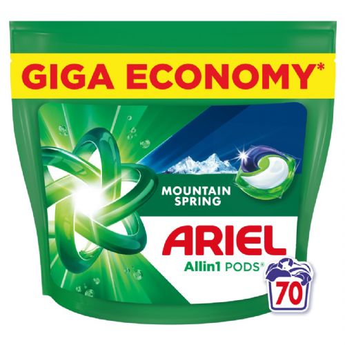 Kapsule za pranje perila Ariel Allin1 Mountain Spring, 70 kapsul