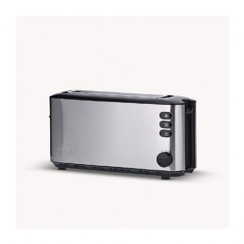 Toaster Severin AT 2515 nerjaveče jeklo, dolga reža, elektronski nadzor, funkcija odmrzovanja, odstranljiva posoda za drobtine