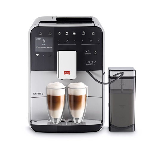 Avtomatski aparat za kavo Melitta Caffeo Barista T Smart F 850-101, srebrn