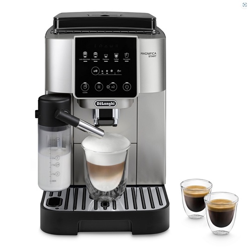 Avtomatski kavni aparat DeLonghi Magnifica Start Milk ECAM220.80.SB, črna/srebrna