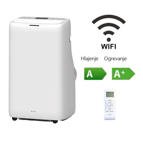 Prenosna klimatska naprava Becool BC16KL2501GW 16.000 BTU Wi-Fi ogrevanje bela