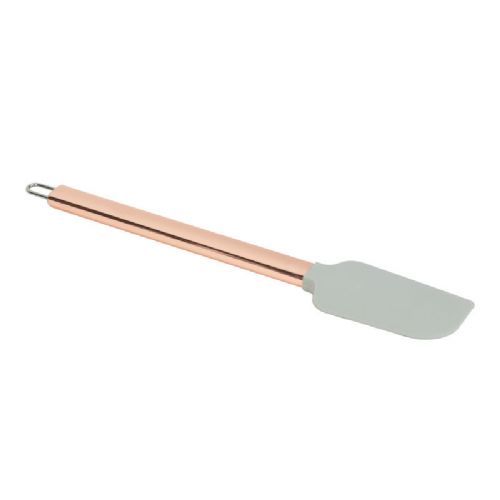 Bewello silikonska lopatka z ročajem iz nerjavečega jekla - siva - 29 cm