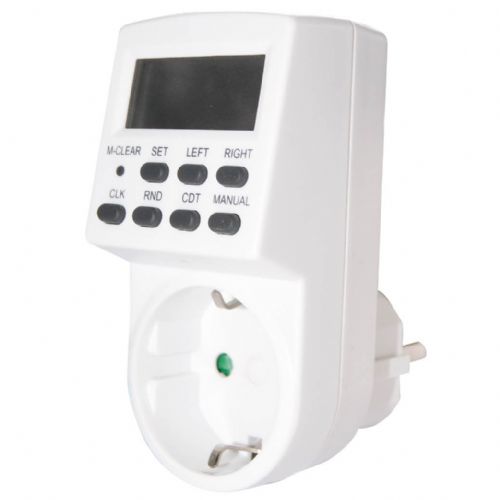 Časovnik dnevni/tedenski GSC Mini, LCD zaslon, 16 A, 3500 W, programiranje po 1 minuti