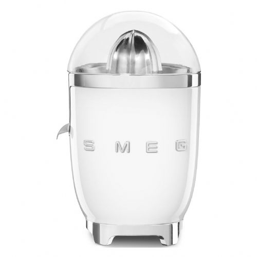 Ožemalnik Smeg CJF11WHEU bela, funkcija proti kapljanju, nerjaveče jeklo, 70 W, filter za pulpo