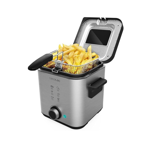 Cvrtnik Cecotec CleanFry Advance 1500 Inox (nerjaveče jeklo, 900 W, 1,5-litrska posoda za olje)