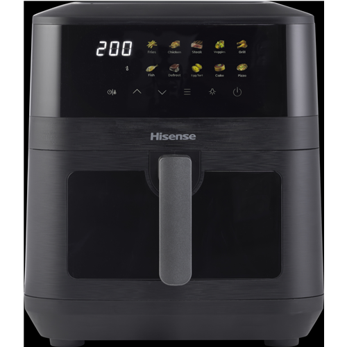 Cvrtnik na vroč zrak Hisense  HAF2100DCD (črn, 2100 W, košara 7,7 litra)