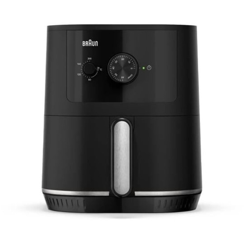 Cvrtnik na zrak Braun MultiFry 3 HF 3000I črna mat, 1500 W, košara 4,3 l, nastavljiv termostat, temperaturno območje 80–200 °C