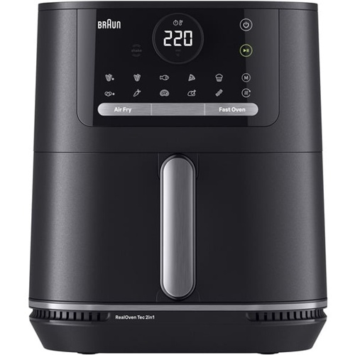 Cvrtnik na zrak Braun MultiFry 5 HF 5054I, 2-v-1, 2000 W, 6 L, LCD zaslon, 15 programov