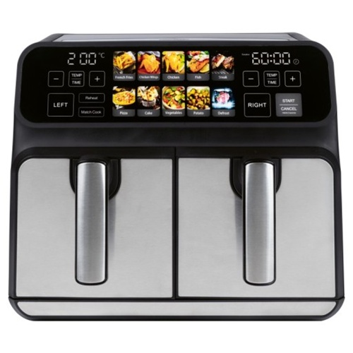 Cvrtnik ProfiCook PC-FR 1287 H, 2200 W, 2 košari po 4 l, nerjaveče jeklo + črn