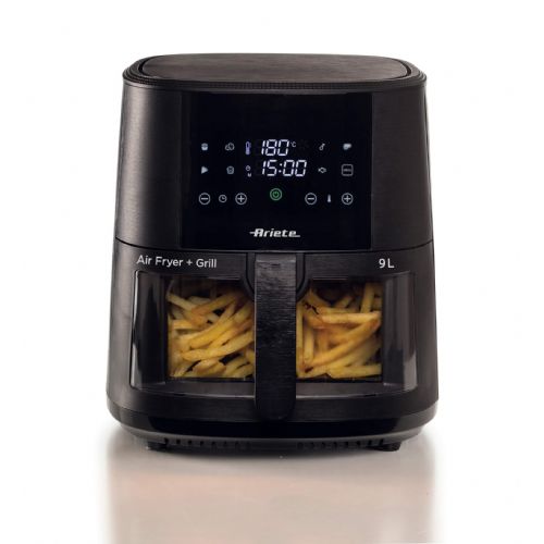 Cvrtnik na zrak Ariete Airy Fryer 9L, 1500 W, digitalni zaslon, 8 programov, ogledno okno