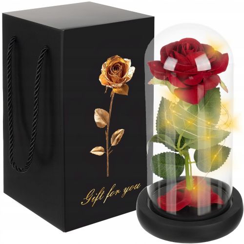 Dekorativna XL toplo bela LED vrtnica v steklenem kozarcu 21cm