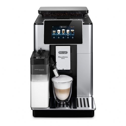 Kavni aparat DeLonghi PrimaDonna Soul ECAM 610.55.SB, avtomatski, integriran mlinček, penilec mleka, 1,9–2,2 l, 15–19 barov