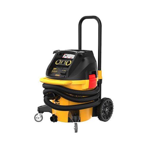 Industrijski sesalnik za mokro in suho čiščenje DEWALT  DWV905H-QS H-razred, 38 V, 18.4 L za vodo, 75 l/s pretok zraka, rumena/črna
