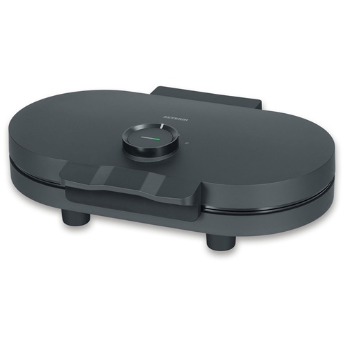 Dvojni pekač za vaflje Maker Severin Black Line WA2118 (črn, 1200 W)