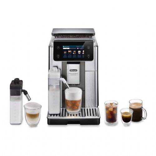 Kavni aparat DeLonghi ECAM630.75.TM PrimaDonna, avtomatski, 19 barov, vgrajen mlinček, TFT zaslon, penilnik mleka