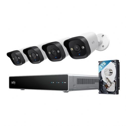 Varnostna kamera Eufy NVR E40 8-kanalni 4K PoE, 2 TB disk, AI analiza, razširitev do 16 TB