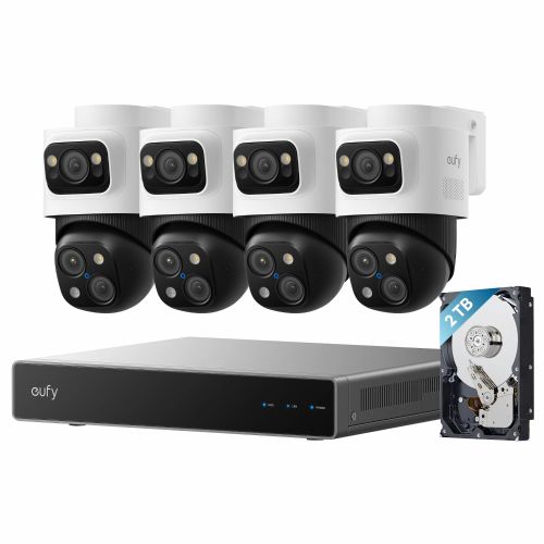 Varnostna kamera Eufy NVR S4 Max 8 kanalov, 2 TB HDD, 4K ločljivost, PoE, AI sledenje