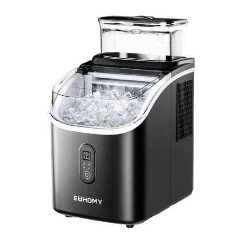 Ledomat Euhomy IM005 15kg, črn, kompaktna zasnova, 3 debeline ledu, samodejno čiščenje, LED zaslon