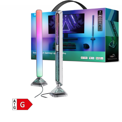 LED gaming svetlobni palici Govee Smart Gaming Lights Pro, RGBIC, pametna, DreamView, 16 milijonov barv