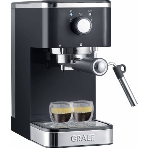 Espresso kavni aparat Graef Salita, črn