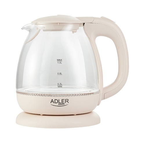 Grelnik vode Adler AD1283C, 1 l, 1100 W, bela