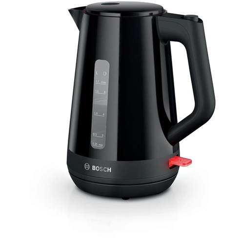 Grelnik vode Bosch TWK1M123, 1.7 l, 2400 W, črna