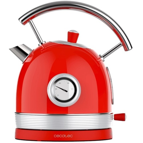 Grelnik vode Cecotec Thermosense 420 Vintage Light Red (rdeč/nerjaveče jeklo, 2200 W, 1,8 litra)