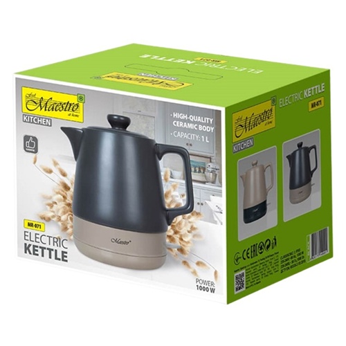 Grelnik vode Maestro MR 071, 1 L,  1000 W, črna