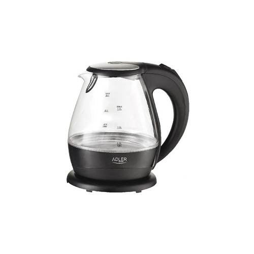 Grelnikivode Adler AD1224, 1.5 l, 2200 W, črna
