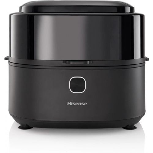 Cvrtnik na vroč zrak Hisense HAF1350DR, 6,7 l, 1350 W, samodejno mešanje, črne barve
