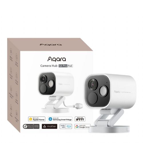 Kamera AQARA Camera Hub G5 PRO PoE, bela