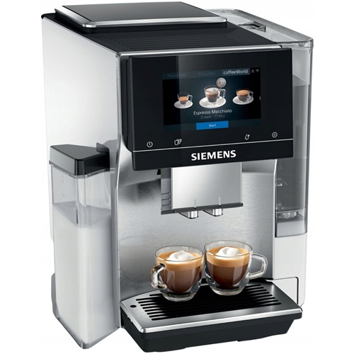 Kavni aparat Siemens TQ715R03, 35 napitkov, 6,8" zaslon na dotik, keramični mlinček, funkcija AromaSelect, Home Connect