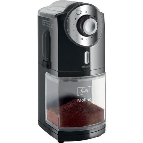 Kavni mlinček Melitta Molino, 100W, črna