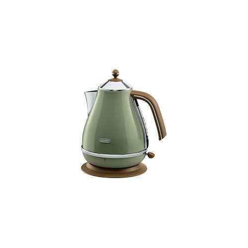 Grelnik vode DeLonghi KBOV 2001 GR, 1,7 l, 2000 W, nerjaveče jeklo, indikator nivoja vode, 360° vrtljiva osnova