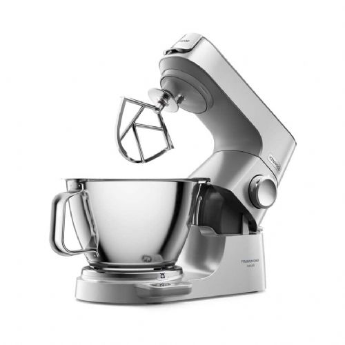 Kuhinjski robot Kenwood KVC85.124SI, 1200 W, 2 posodi (5 L + 3,5 L), vgrajena tehtnica, stekleni blender, siva
