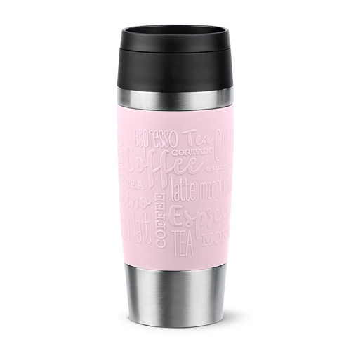 Klasična termo skodelica Emsa Travel Mug  (svetlo roza/nerjaveče jeklo, 0,36 litra)