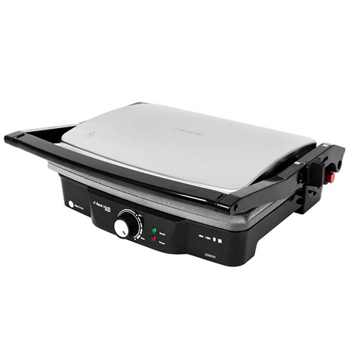 Kontaktni žar Cecotec Rock'n Grill 2000 W (črna/nerjaveče jeklo, 2000 W)