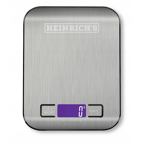 Kuhinjska tehtnica Heinrich HWG8441, 1g natačno, do 5kg, srebrna