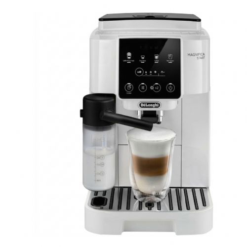 Kavni aparat DeLonghi Magnifica Start ECAM220.61.W popolnoma avtomatski, mlinček za kavo, 15 barov, Aroma Select, bela