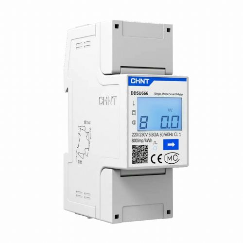 Pametni števec električne energije nJoy DDSU666, enofazni, RS485, Modbus, IP54, LCD zaslon