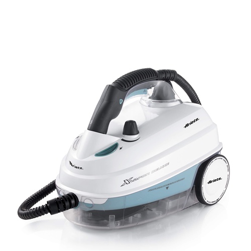 Parni čistilec Ariete 4146 Xvapor Deluxe, 5 bar, 1500 W, 60 min trajanja pare, 1600 ml, bela/modra