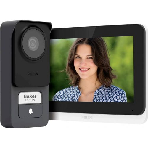 Video vratni domofon Philips WelcomeEye Lite 2, 7-palčni zaslon na dotik, 2-žilni sistem, RFID odklepanje, črne barve