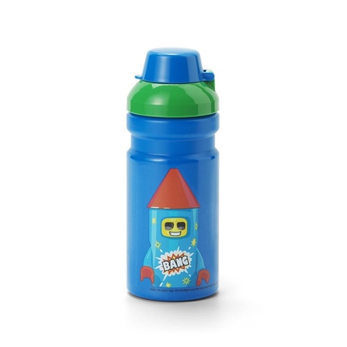 Plastenka za vodo Lego Firework Guy (modro/zelena, 0,39 litra)