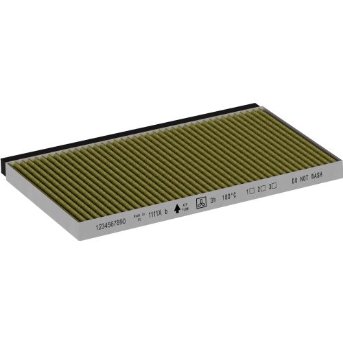 Filter z aktivnim ogljem Bosch DWZ1FB1B6, Long Life Clean Air, za napo, recirkulacija zraka