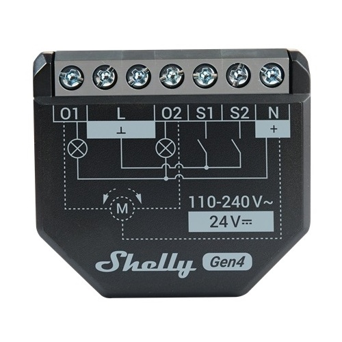 Rele Shelly 2PM Gen4 (črno)